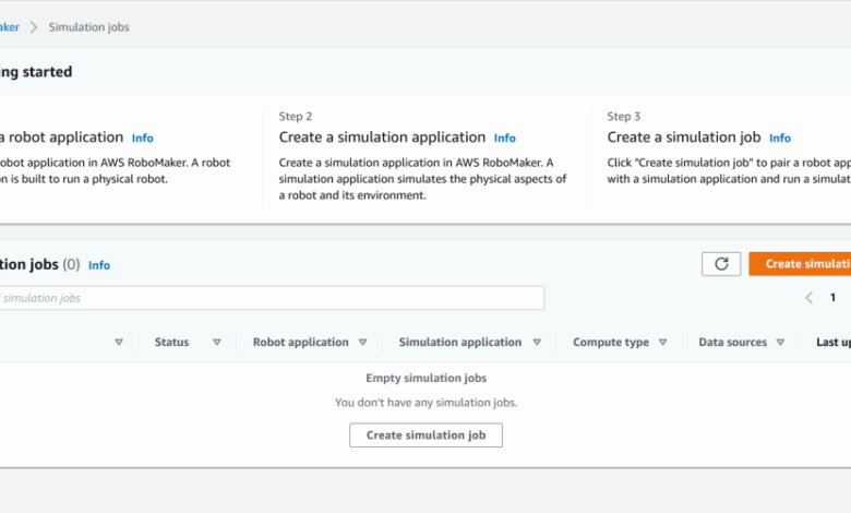 Running high-fidelity O3DE simulations in AWS RoboMaker
